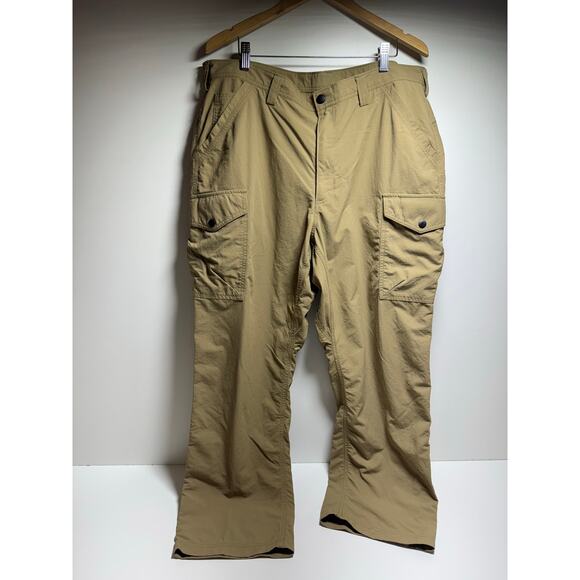 Duluth Trading Co Men’s Nylon Cargo Pants 40X30 Brown Gorpcore Hiking - Picture 3 of 5